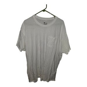 Hanes White Short Sleeve Men's Tee